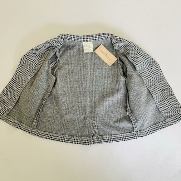 NWT First Impressions Blazer Jacket Baby 24M Black Ivory Houndstooth Preppy Chic - Picture 5 of 9